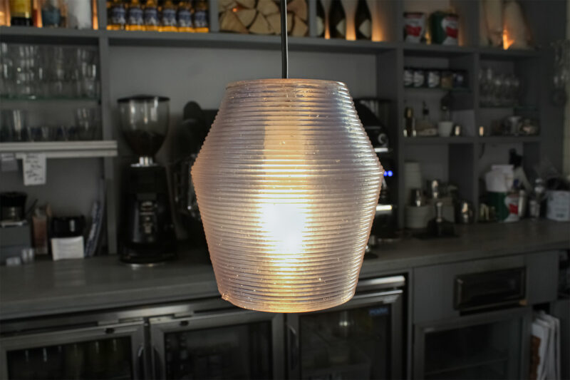 Dia sustainable pendant lamp from recycled plastic