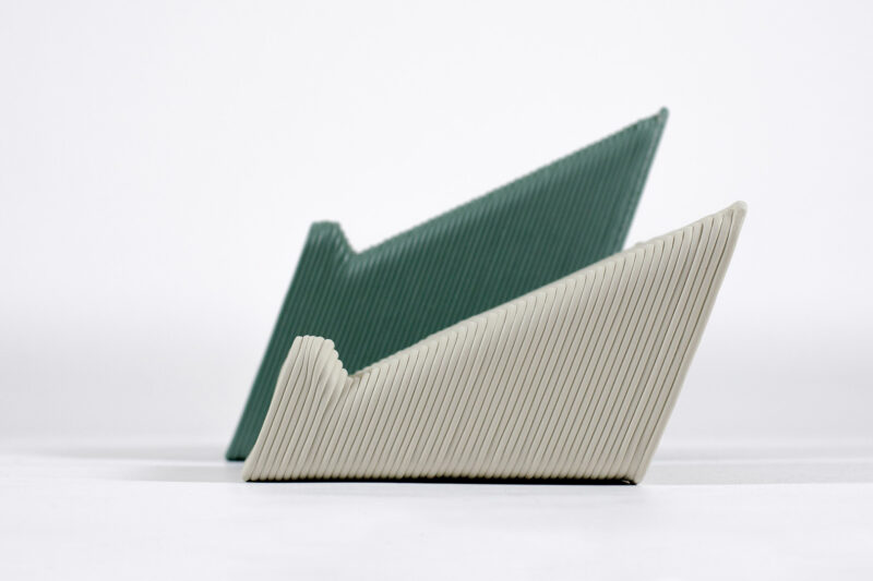 Sustainable laptopstands made from recycled plastic various colours
